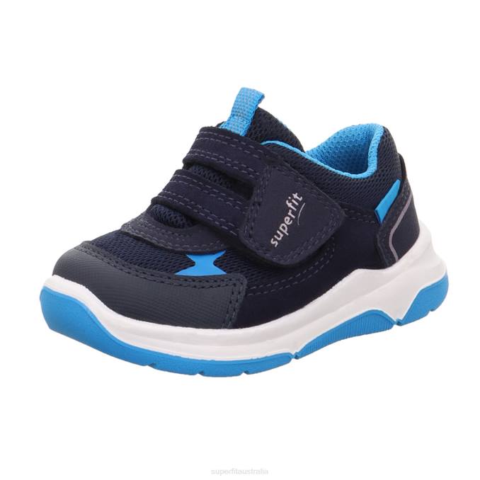 Superfit Blue/Turquoise Babies COOPER - Sneakers low with Velcro Fastener Z6Z8334