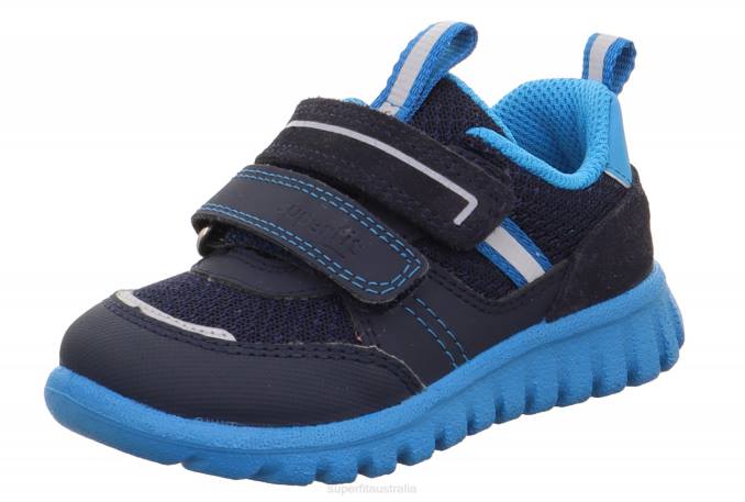 Superfit Blue/Turquoise Babies SPORT7 MINI - Sneakers low with Velcro Fastener Z6Z8320