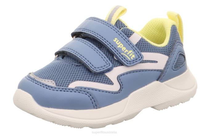 Superfit Blue/Yellow Babies RUSH - Sneakers low with Velcro Fastener Z6Z8251