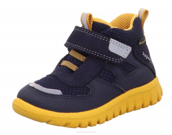 Superfit Blue/Yellow Babies SPORT7 MINI - Sneakers low with Velcro Fastener Z6Z8423