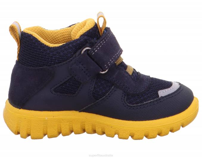 Superfit Blue/Yellow Babies SPORT7 MINI - Sneakers low with Velcro Fastener Z6Z8423