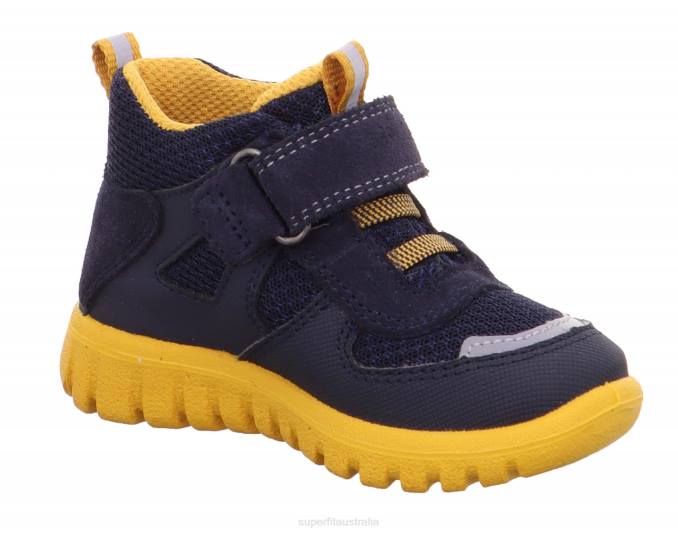 Superfit Blue/Yellow Babies SPORT7 MINI - Sneakers low with Velcro Fastener Z6Z8423