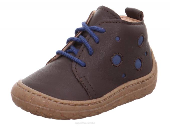 Superfit Brown/Blue Babies SATURNUS - Sneakers low with Lacing Z6Z8402