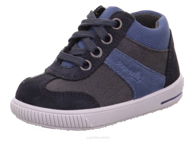 Superfit Grey/Blue Babies MOPPY - Sneakers low with Lacing Z6Z8395