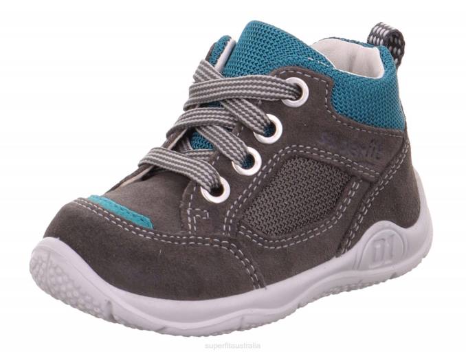 Superfit Grey/Green Babies UNIVERSE - Sneakers low with Lacing Z6Z8366