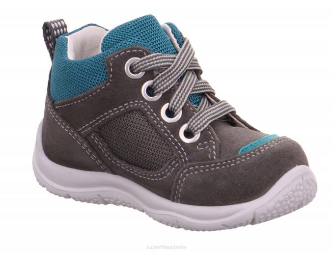 Superfit Grey/Green Babies UNIVERSE - Sneakers low with Lacing Z6Z8366