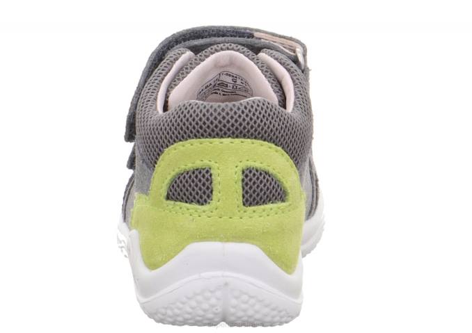 Superfit Grey/Green Babies UNIVERSE - Sneakers low with Velcro Fastener Z6Z8311