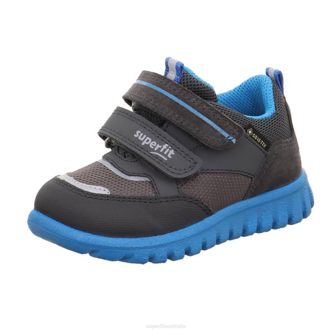 Superfit Grey/Turquoise Babies SPORT7 MINI - Sneakers low with Velcro Fastener Z6Z8306