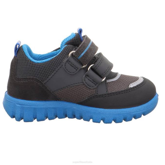 Superfit Grey/Turquoise Babies SPORT7 MINI - Sneakers low with Velcro Fastener Z6Z8306