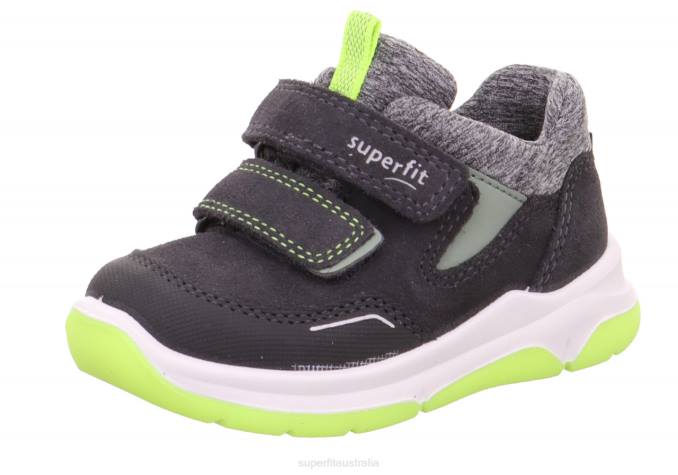 Superfit Grey/Yellow Babies COOPER - Sneakers low with Velcro Fastener Z6Z8286