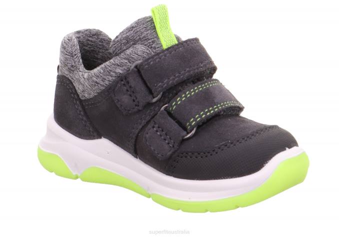 Superfit Grey/Yellow Babies COOPER - Sneakers low with Velcro Fastener Z6Z8286