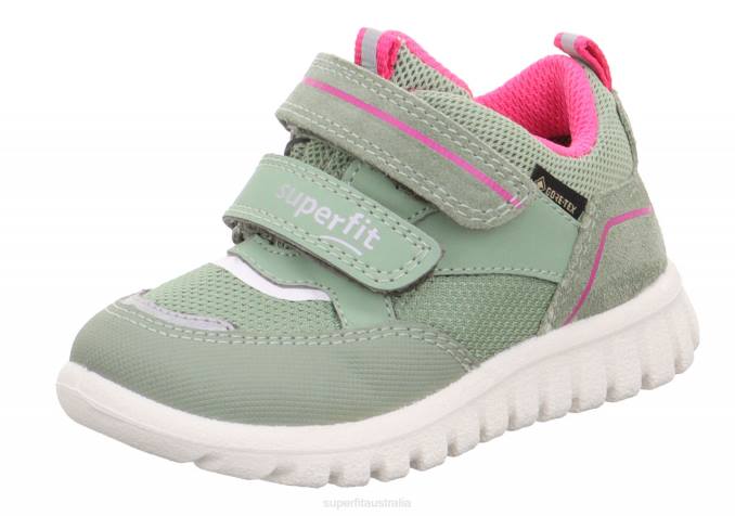 Superfit Light Green/Pink Babies SPORT7 MINI - Sneakers low with Velcro Fastener Z6Z8267