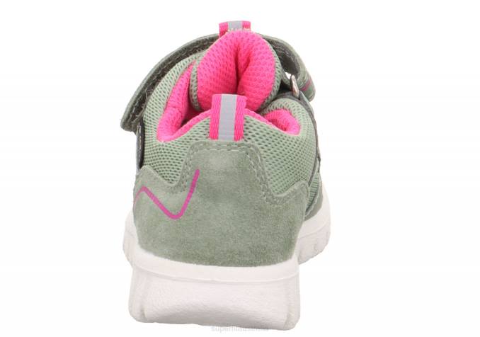 Superfit Light Green/Pink Babies SPORT7 MINI - Sneakers low with Velcro Fastener Z6Z8267