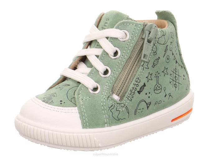 Superfit Light Green/White Babies MOPPY - Sneakers low with Zip Z6Z8321