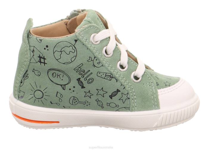 Superfit Light Green/White Babies MOPPY - Sneakers low with Zip Z6Z8321