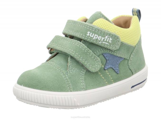 Superfit Light Green/Yellow Babies MOPPY - Sneakers low with Velcro Fastener Z6Z8336