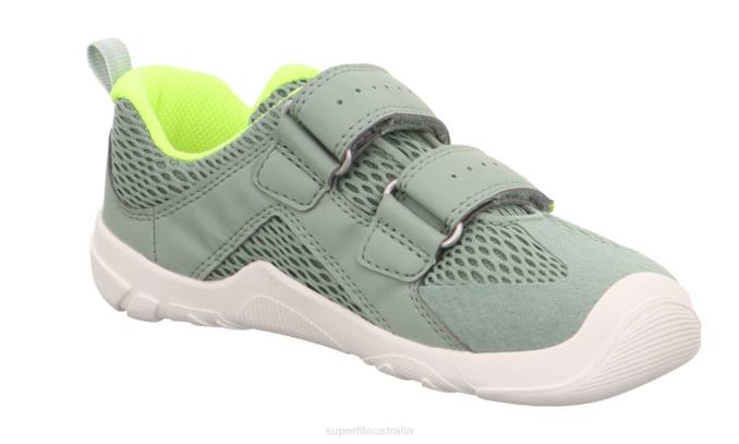 Superfit Light Green/Yellow Babies TRACE - Sneakers low with Velcro Fastener Z6Z8543