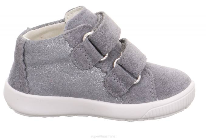 Superfit Light Grey Babies STARLIGHT - Sneakers low with Velcro Fastener Z6Z8271