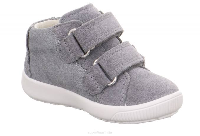 Superfit Light Grey Babies STARLIGHT - Sneakers low with Velcro Fastener Z6Z8271