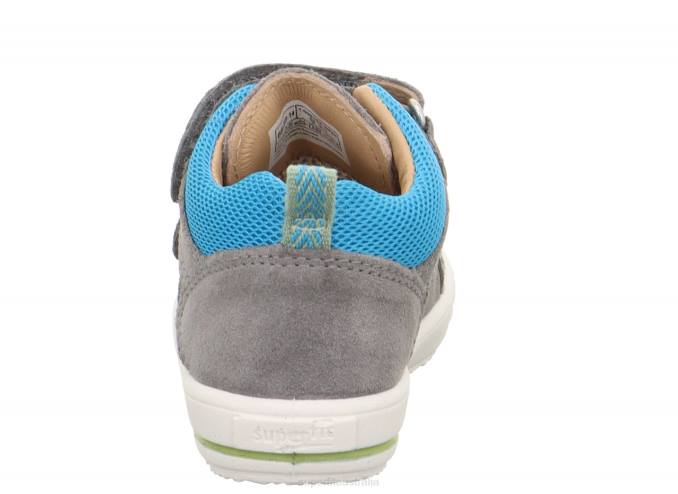 Superfit Light Grey/Blue Babies MOPPY - Sneakers low with Velcro Fastener Z6Z8236