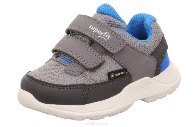 Superfit Light Grey/Blue Babies RUSH - Sneakers low with Velcro Fastener Z6Z8333