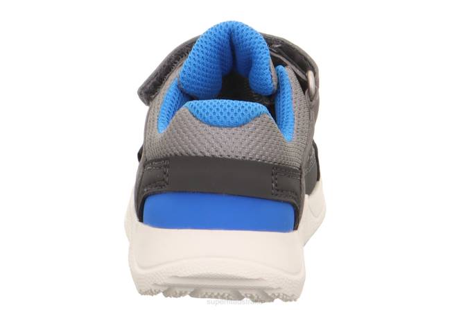 Superfit Light Grey/Blue Babies RUSH - Sneakers low with Velcro Fastener Z6Z8333