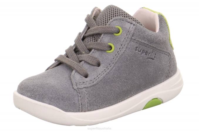 Superfit Light Grey/Green Babies LILLO - Sneakers low with Lacing Z6Z8350