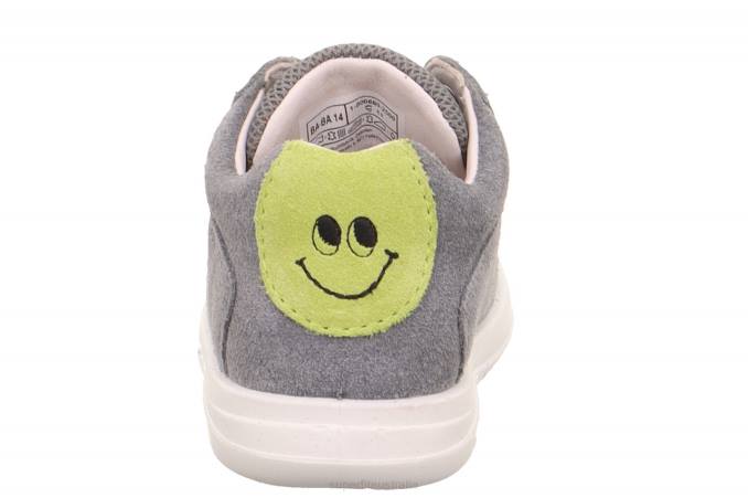 Superfit Light Grey/Green Babies LILLO - Sneakers low with Lacing Z6Z8350