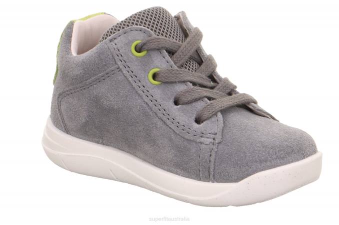 Superfit Light Grey/Green Babies LILLO - Sneakers low with Lacing Z6Z8350