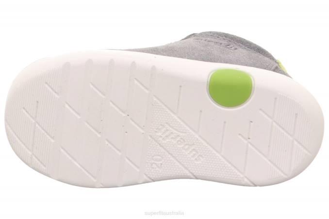 Superfit Light Grey/Green Babies LILLO - Sneakers low with Lacing Z6Z8350