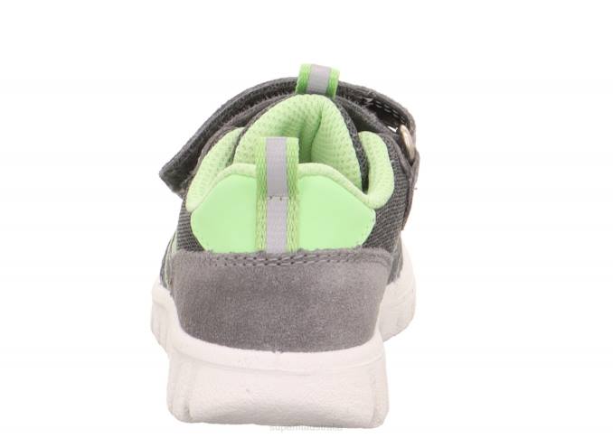 Superfit Light Grey/Light Green Babies SPORT7 MINI - Sneakers low with Velcro Fastener Z6Z8361