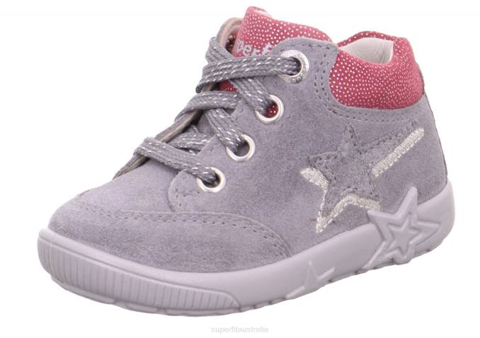 Superfit Light Grey/Purple Babies STARLIGHT - Sneakers low with Lacing Z6Z8391