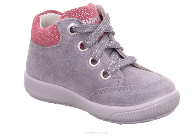 Superfit Light Grey/Purple Babies STARLIGHT - Sneakers low with Lacing Z6Z8391