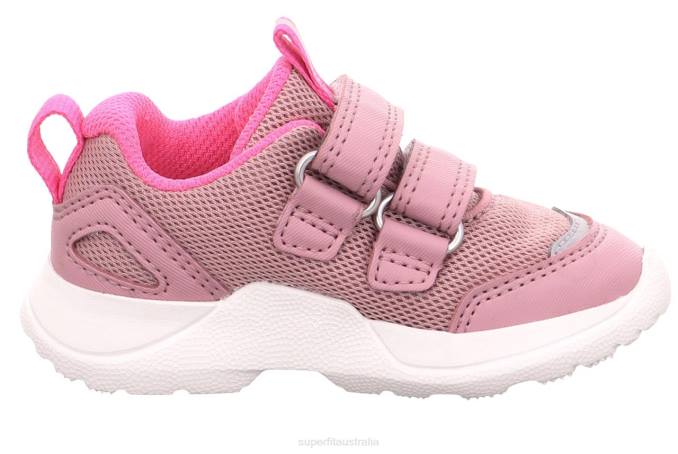 Superfit Pink Babies RUSH - Sneakers low with Velcro Fastener Z6Z8293