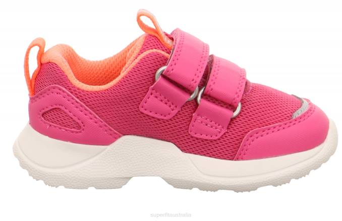 Superfit Pink/Orange Babies RUSH - Sneakers low with Velcro Fastener Z6Z8261