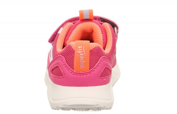 Superfit Pink/Orange Babies RUSH - Sneakers low with Velcro Fastener Z6Z8261