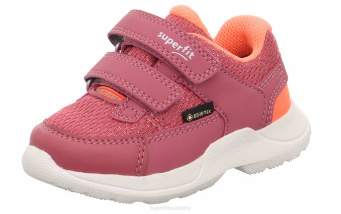 Superfit Pink/Orange Babies RUSH - Sneakers low with Velcro Fastener Z6Z8332