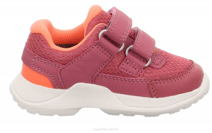 Superfit Pink/Orange Babies RUSH - Sneakers low with Velcro Fastener Z6Z8332