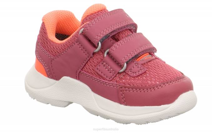 Superfit Pink/Orange Babies RUSH - Sneakers low with Velcro Fastener Z6Z8332