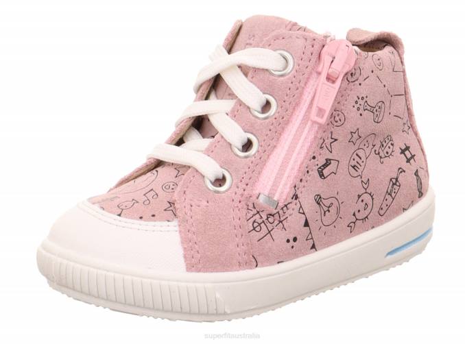 Superfit Pink/White Babies MOPPY - Sneakers low with Zip Z6Z8315