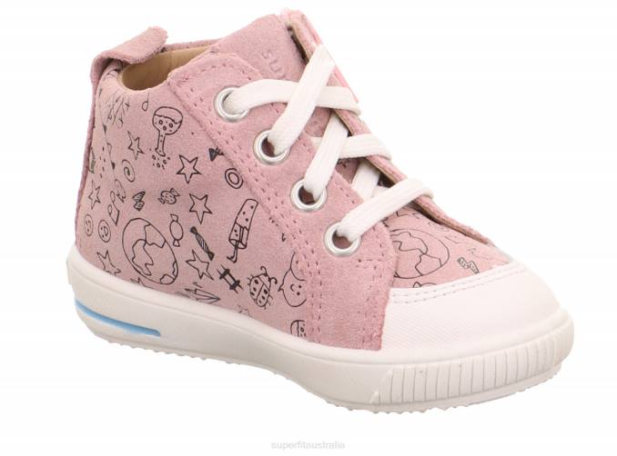 Superfit Pink/White Babies MOPPY - Sneakers low with Zip Z6Z8315