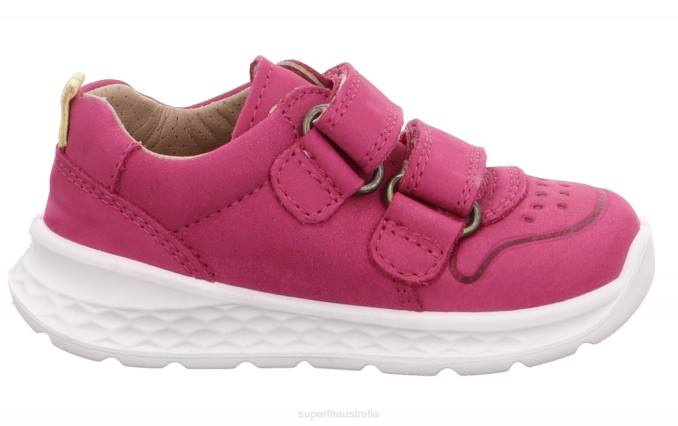 Superfit Pink/Yellow Babies BREEZE - Sneakers low with Velcro Fastener Z6Z8256