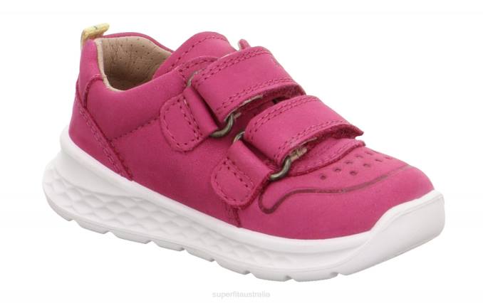 Superfit Pink/Yellow Babies BREEZE - Sneakers low with Velcro Fastener Z6Z8256