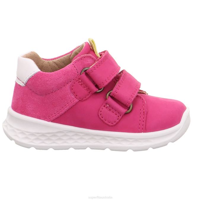 Superfit Pink/Yellow Babies BREEZE - Sneakers low with Velcro Fastener Z6Z8328