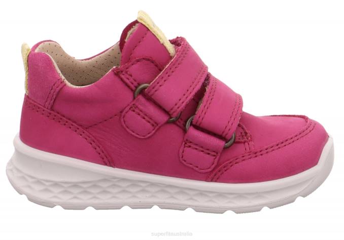 Superfit Pink/Yellow Babies BREEZE - Sneakers low with Velcro Fastener Z6Z8363