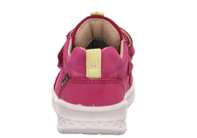 Superfit Pink/Yellow Babies BREEZE - Sneakers low with Velcro Fastener Z6Z8363