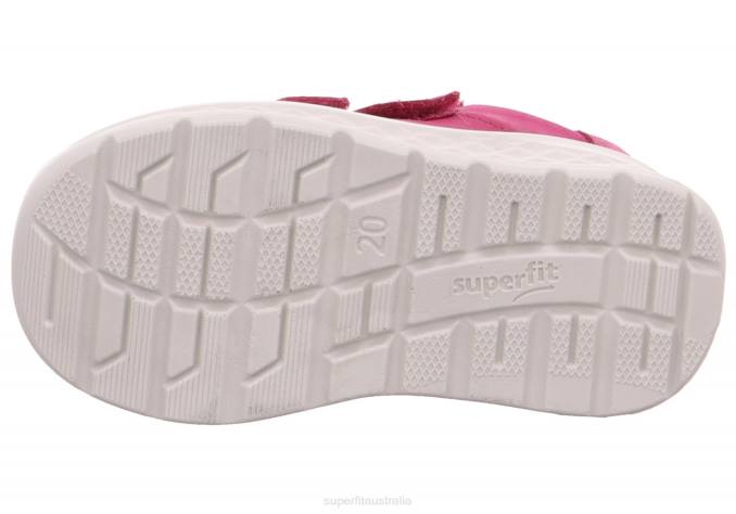 Superfit Pink/Yellow Babies BREEZE - Sneakers low with Velcro Fastener Z6Z8363