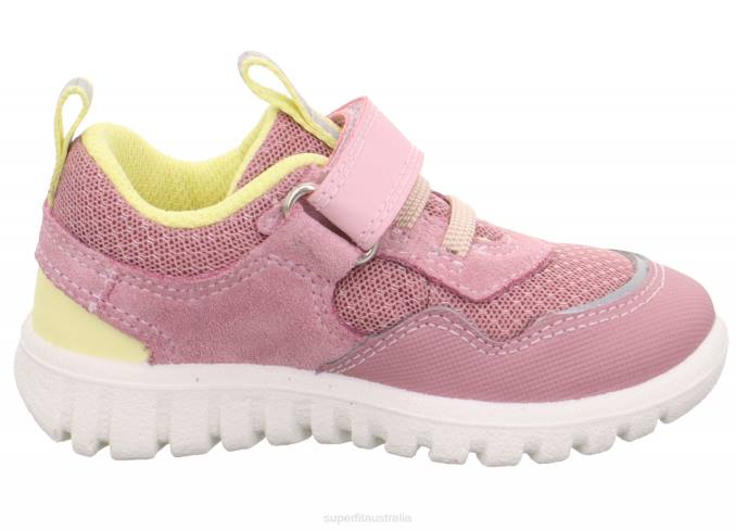 Superfit Pink/Yellow Babies SPORT7 MINI - Sneakers low with Velcro Fastener Z6Z8290