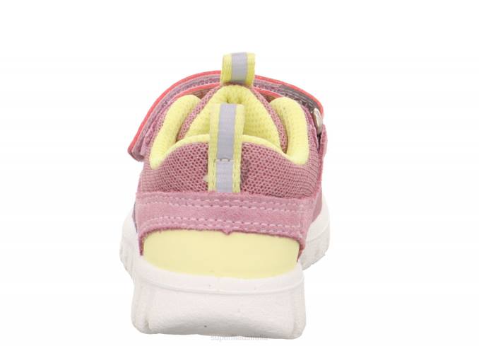 Superfit Pink/Yellow Babies SPORT7 MINI - Sneakers low with Velcro Fastener Z6Z8290