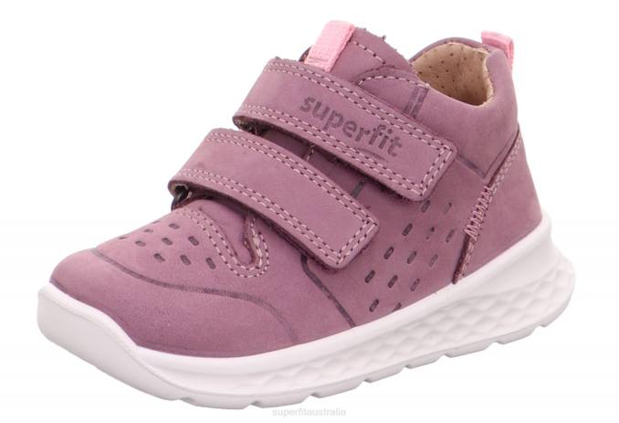 Superfit Purple/Pink Babies BREEZE - Sneakers low with Velcro Fastener Z6Z8252